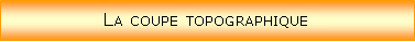 Zone de Texte: La coupe topographique