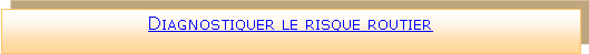 Zone de Texte: Diagnostiquer le risque routier