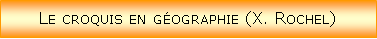 Zone de Texte: Le croquis en gographie (X. Rochel)
